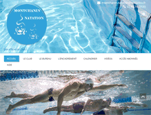 Tablet Screenshot of montchanin-natation.fr